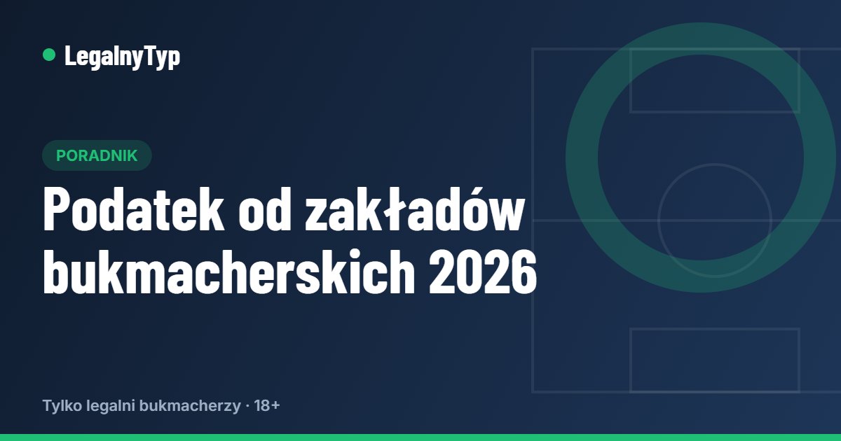 Podatek od zakładów bukmacherskich 2026
