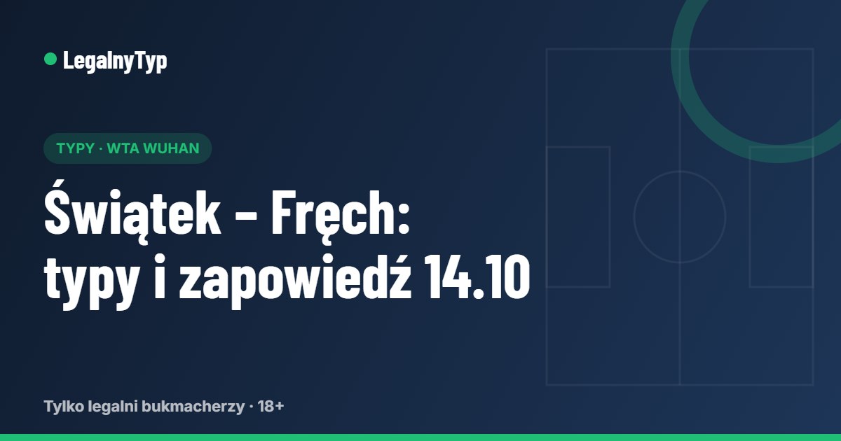 Świątek – Fręch: typy i zapowiedź meczu w Wuhan 14.10.2026